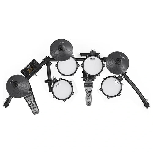 Batería Electrónica NUX DM-210 con Pads Mesh, Bluetooth, USB MIDI y Módulo Profesional