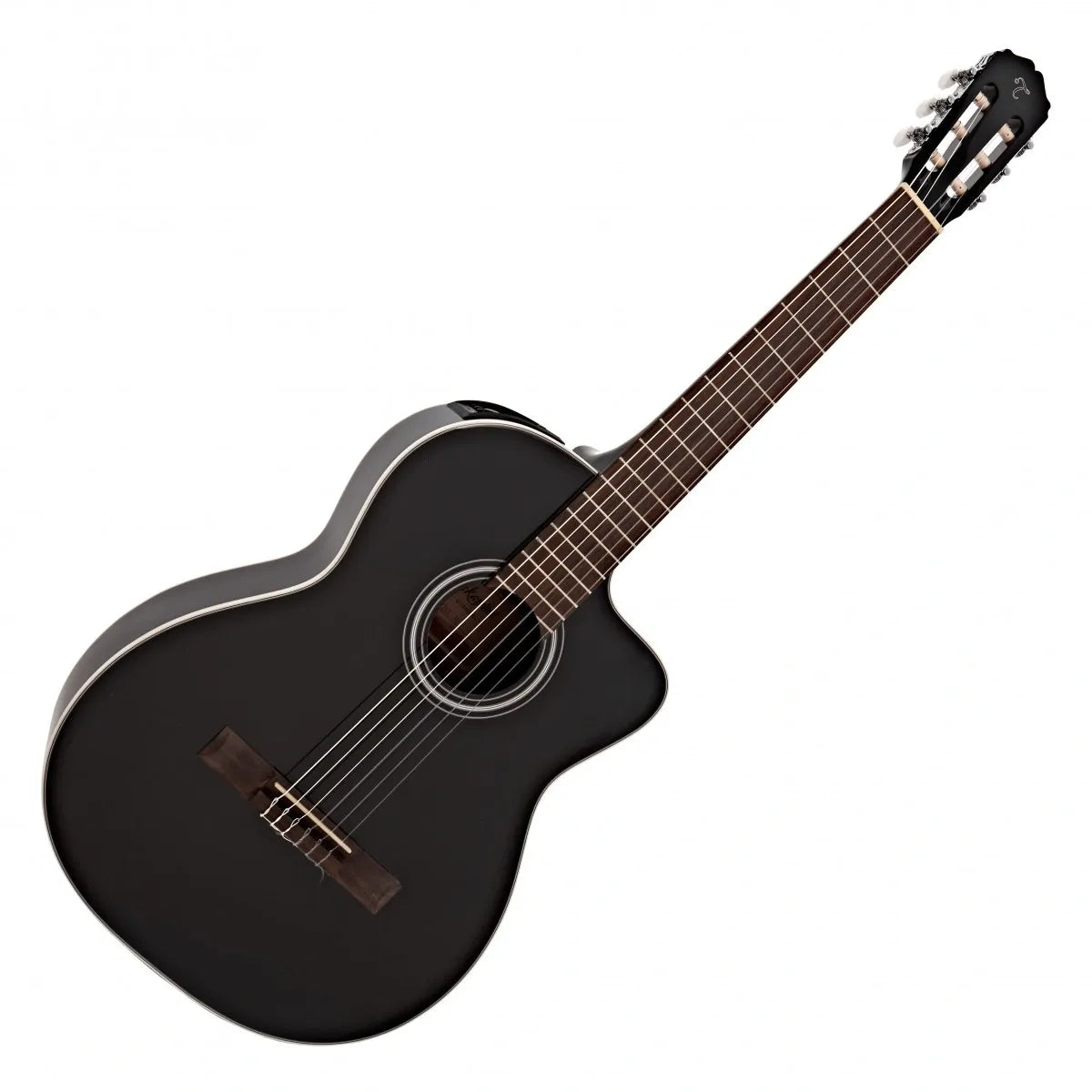 Guitarra Clásica Electroacústica Takamine GC2CEBLK | Negro Brillante | Cutaway | TP-4T con Afinador Integrado