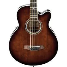 ajo Acústico/Eléctrico Ibanez AEB10EDVS Dark Violin Sunburst con Fishman y Afinador Integrado