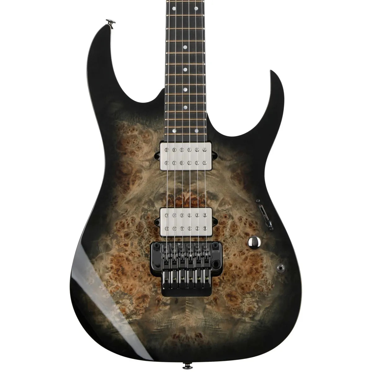 Guitarra Eléctrica Ibanez RG1120PBZ-CKB Premium Charcoal Black Burst con Pastillas DiMarzio Fusion Edge y Puente Edge-Zero II