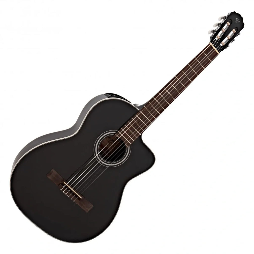 Guitarra Clásica Electroacústica Takamine GC2CEBLK | Negro Brillante | Cutaway | TP-4T con Afinador Integrado