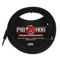 Cable de Instrumento Pig Hog PH186R 1/4" a 1/4" Ángulo Recto Tour Grade 5.6 m Negro para Guitarra y Bajo