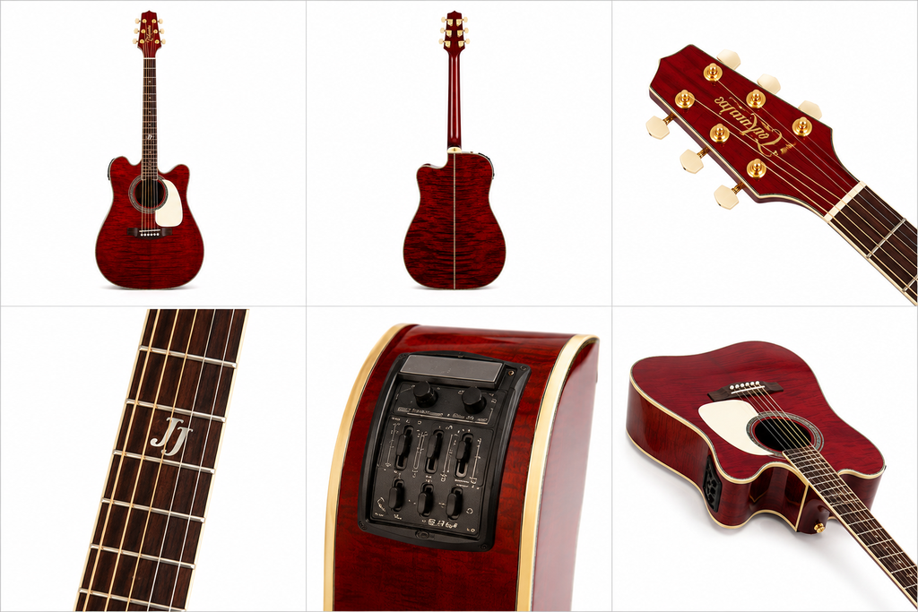 Guitarra Tejana Electroacústica Takamine JJ325SRC Signature John Jorgenson | Hecha en Japón | Profesional | Incluye Estuche