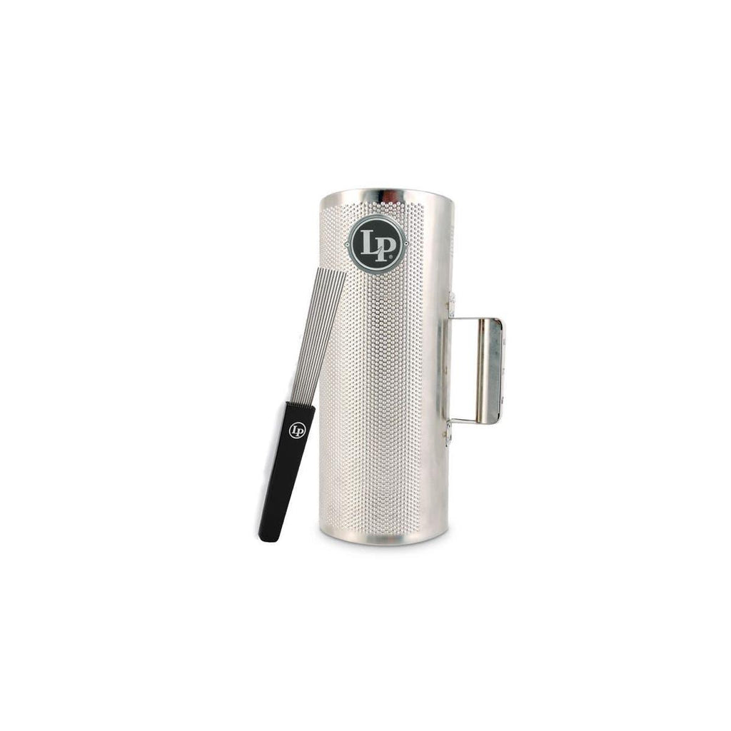 Güira Profesional Latin Percussion LP304 con Raspador LP333 | Güiro de Acero Inoxidable para Merengue