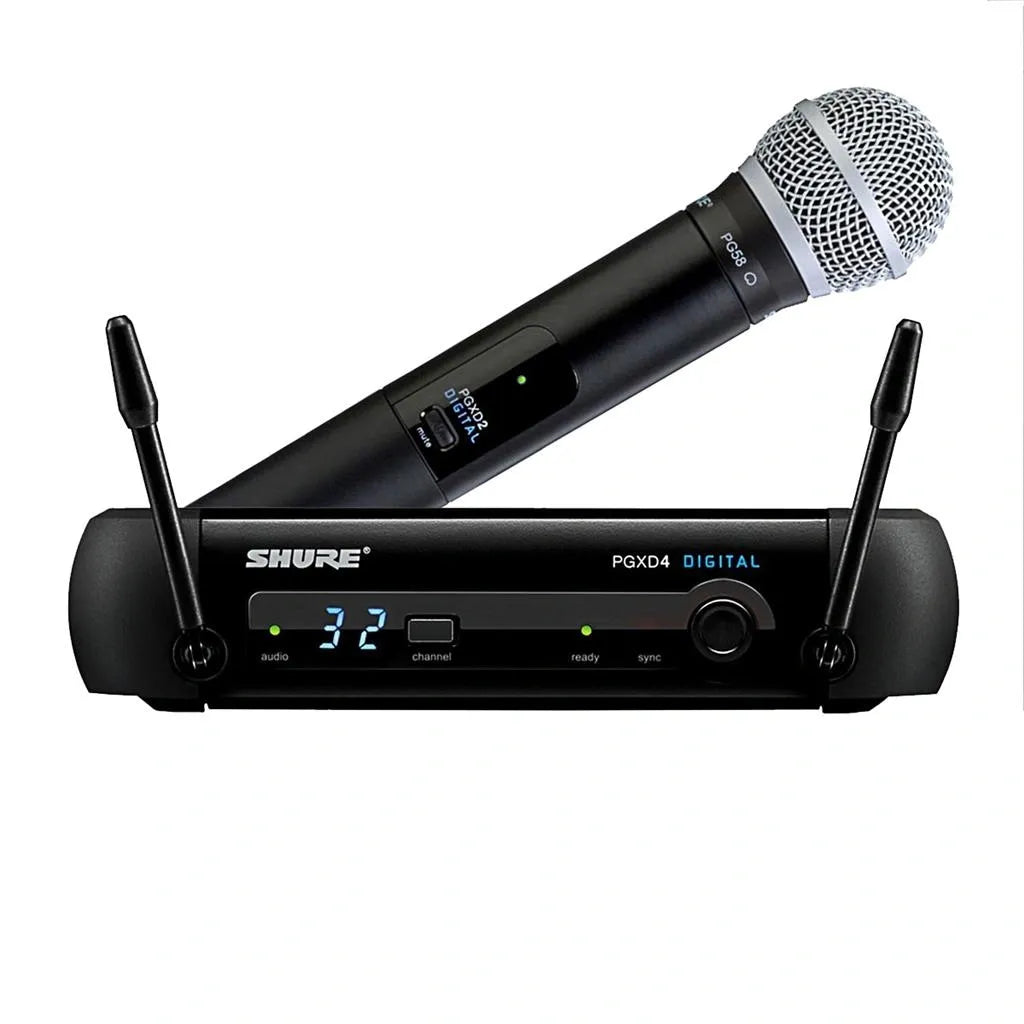 Micrófono Digital Inalámbrico de Mano Shure PGXD24/SM58-X8 | Sistema Profesional con Cápsula SM58