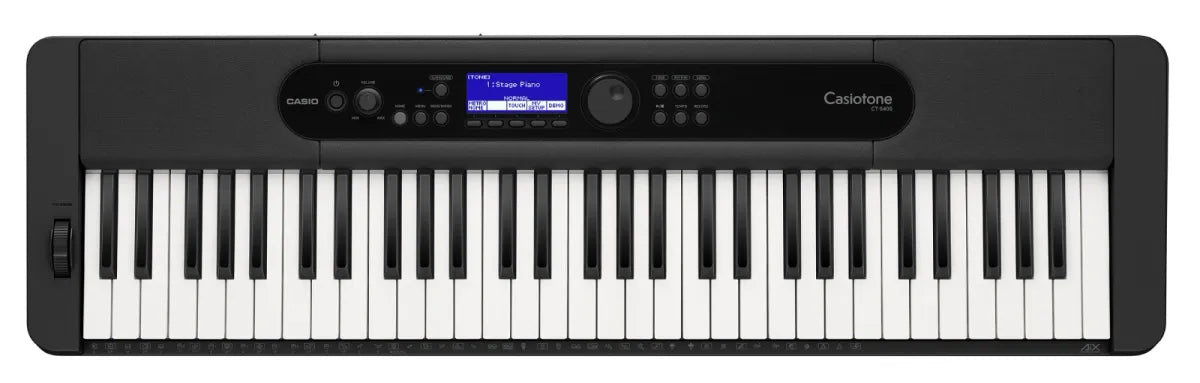 Teclado Casio Casiotone CT-S400 de 61 Teclas con Sensibilidad al Tacto, AiX Sound Source y USB-MIDI