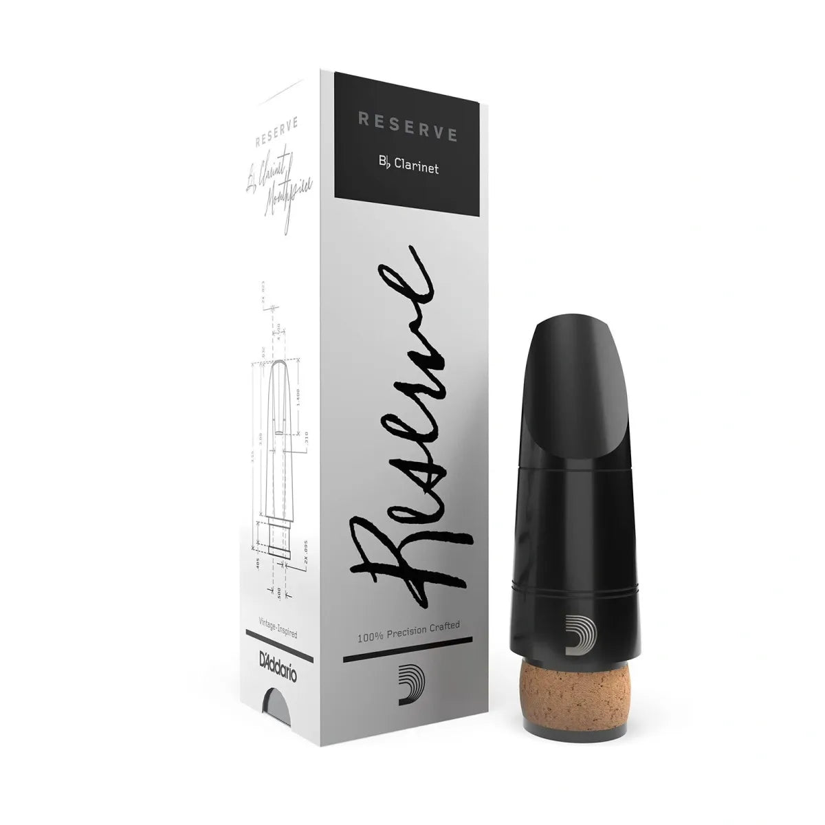Boquilla para Clarinete Sib D'Addario Reserve MCR-X5 | Goma Dura Profesional