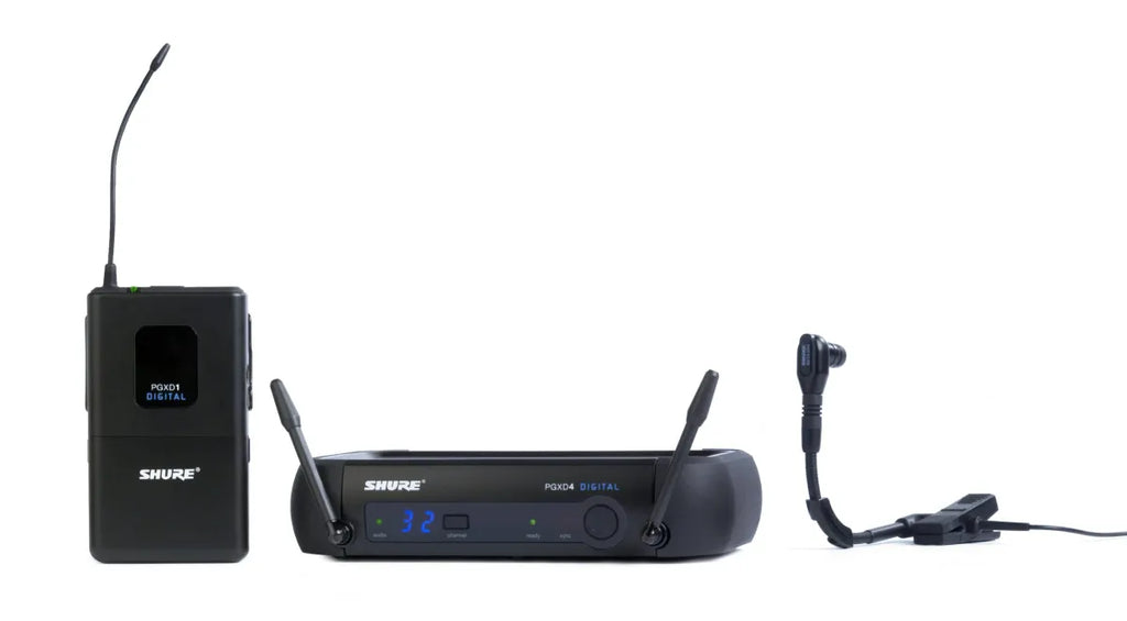 Sistema Digital Inalámbrico para Instrumentos Shure PGXD14/BETA98H-X8 | Micrófono de Clip para Instrumentos de Viento y Percusión