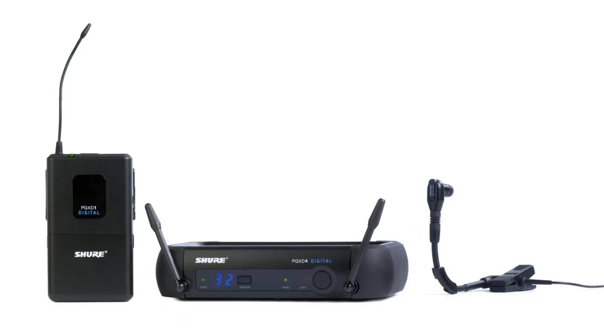 Sistema Digital Inalámbrico para Instrumentos Shure PGXD14/BETA98H-X8 | Micrófono de Clip para Instrumentos de Viento y Percusión