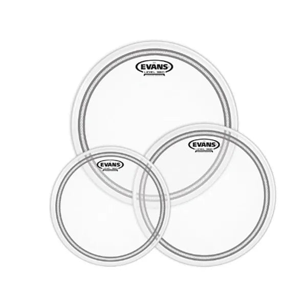 Juego de Cueros Evans ETP-EC2SCTD-R EC2S Coated Rock Pack para Toms 10", 12" y 16"