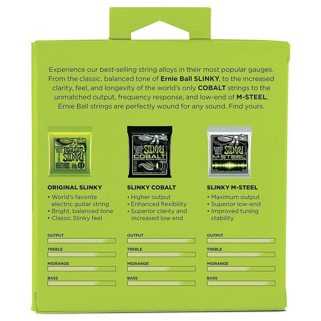 Encordadura Tone Pack Guitarra Eléctrica Ernie Ball 3331 | 3 Juegos de Cuerdas Slinky con Diferentes Tonos