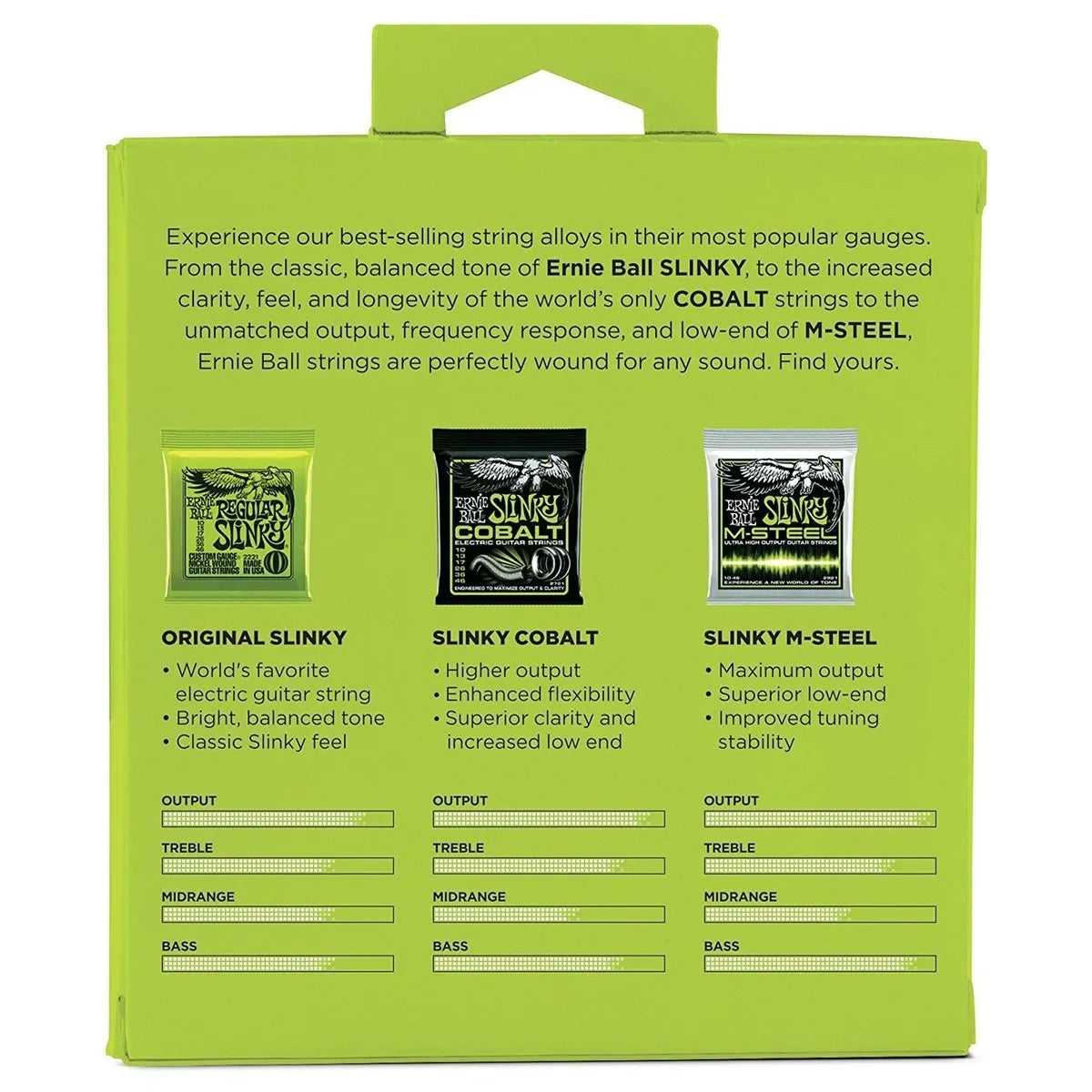 Encordadura Tone Pack Guitarra Eléctrica Ernie Ball 3331 | 3 Juegos de Cuerdas Slinky con Diferentes Tonos