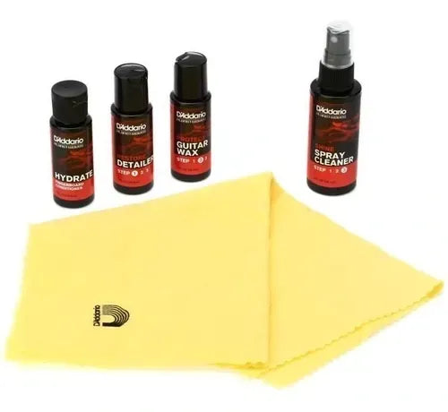 Kit de Mantenimiento para Guitarra D'Addario PW-GCB01 Instrument Care Essentials | Limpieza y Protección