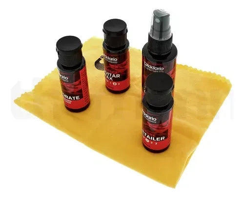 Kit de Mantenimiento para Guitarra D'Addario PW-GCB01 Instrument Care Essentials | Limpieza y Protección