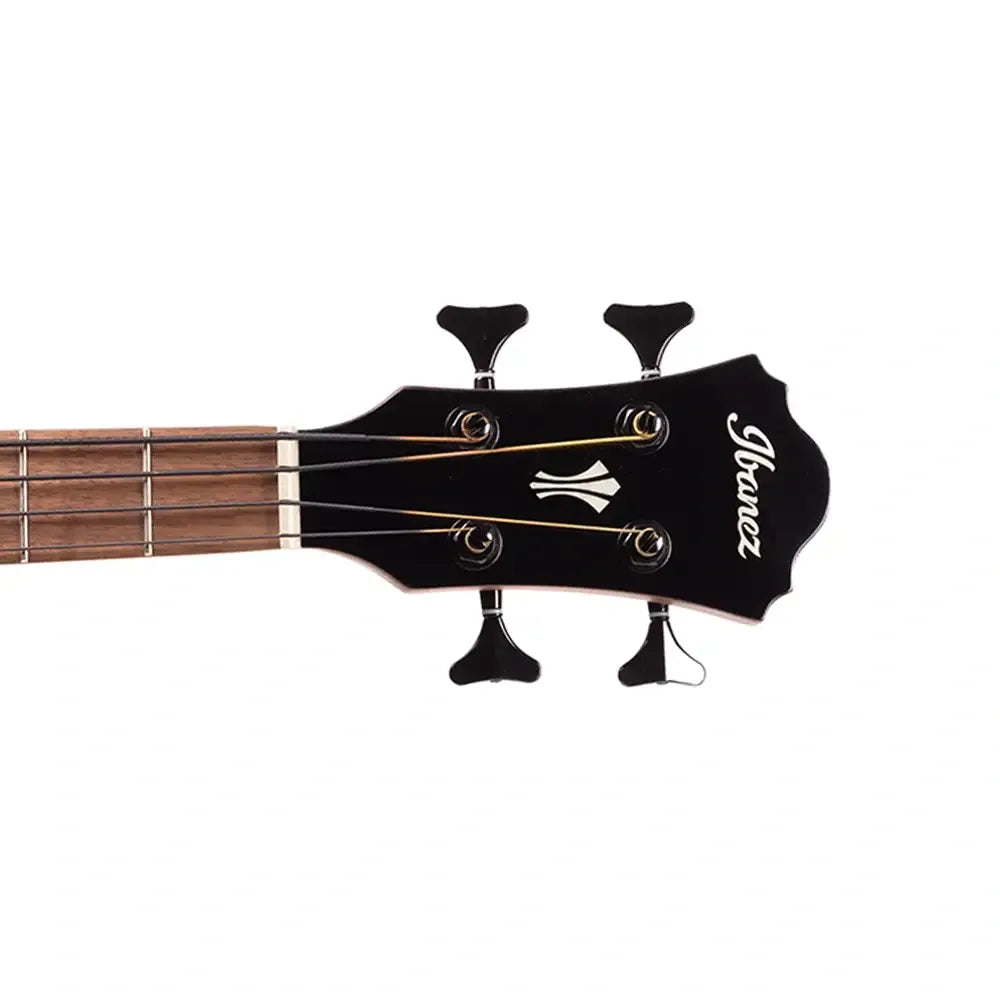 Bajo Electroacústico Ibanez AEGB24EBKH Black High Gloss de 4 Cuerdas con Afinador Integrado