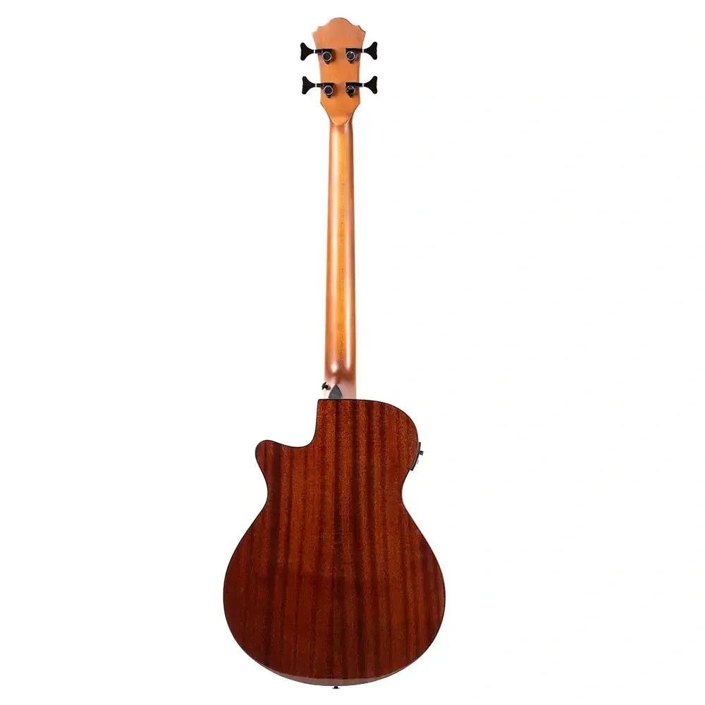 Bajo Electroacústico Ibanez AEGB24EBKH Black High Gloss de 4 Cuerdas con Afinador Integrado