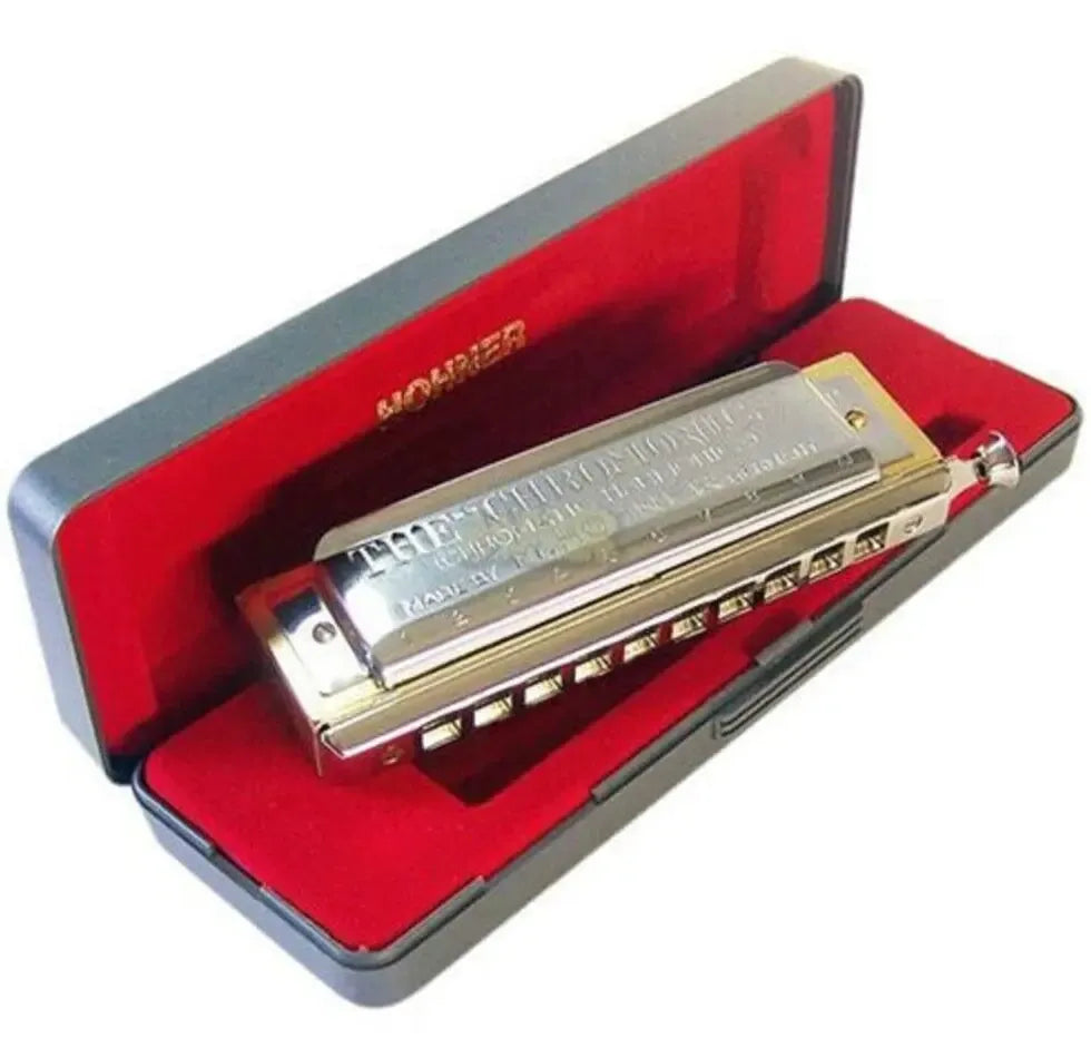 Armónica Cromática Vintage Hohner Chromonica 260 de 12 Agujeros, 48 Voces y Sonido Profesional en C