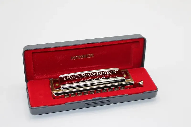 Armónica Cromática Vintage Hohner Chromonica 260 de 12 Agujeros, 48 Voces y Sonido Profesional en C