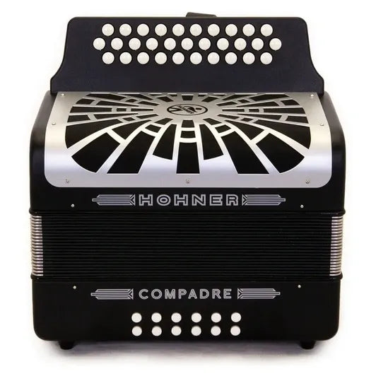 Acordeón Hohner Compadre FA FBbEb Negro A48421 | 31 Botones y 12 Bajos Profesional