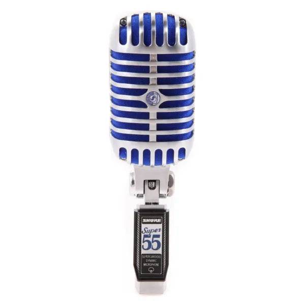 Micrófono Shure Super 55 Vintage Profesional Dinámico Supercardioide para Voz en Vivo y Estudio – Diseño Clásico Cromado con Sonido Moderno