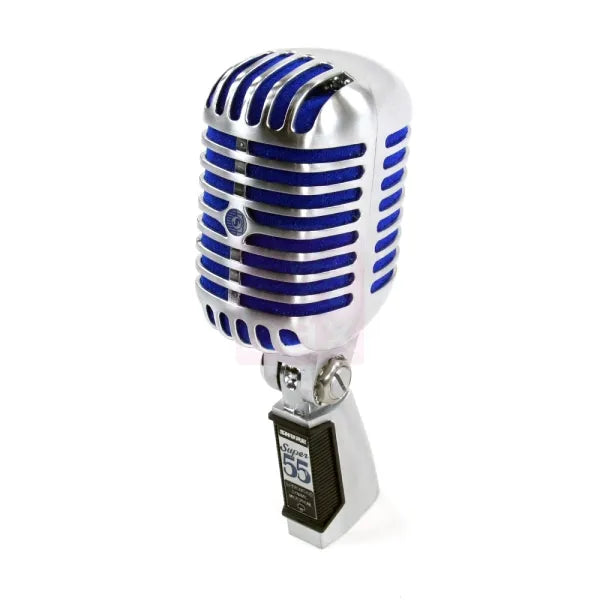 Micrófono Shure Super 55 Vintage Profesional Dinámico Supercardioide para Voz en Vivo y Estudio – Diseño Clásico Cromado con Sonido Moderno