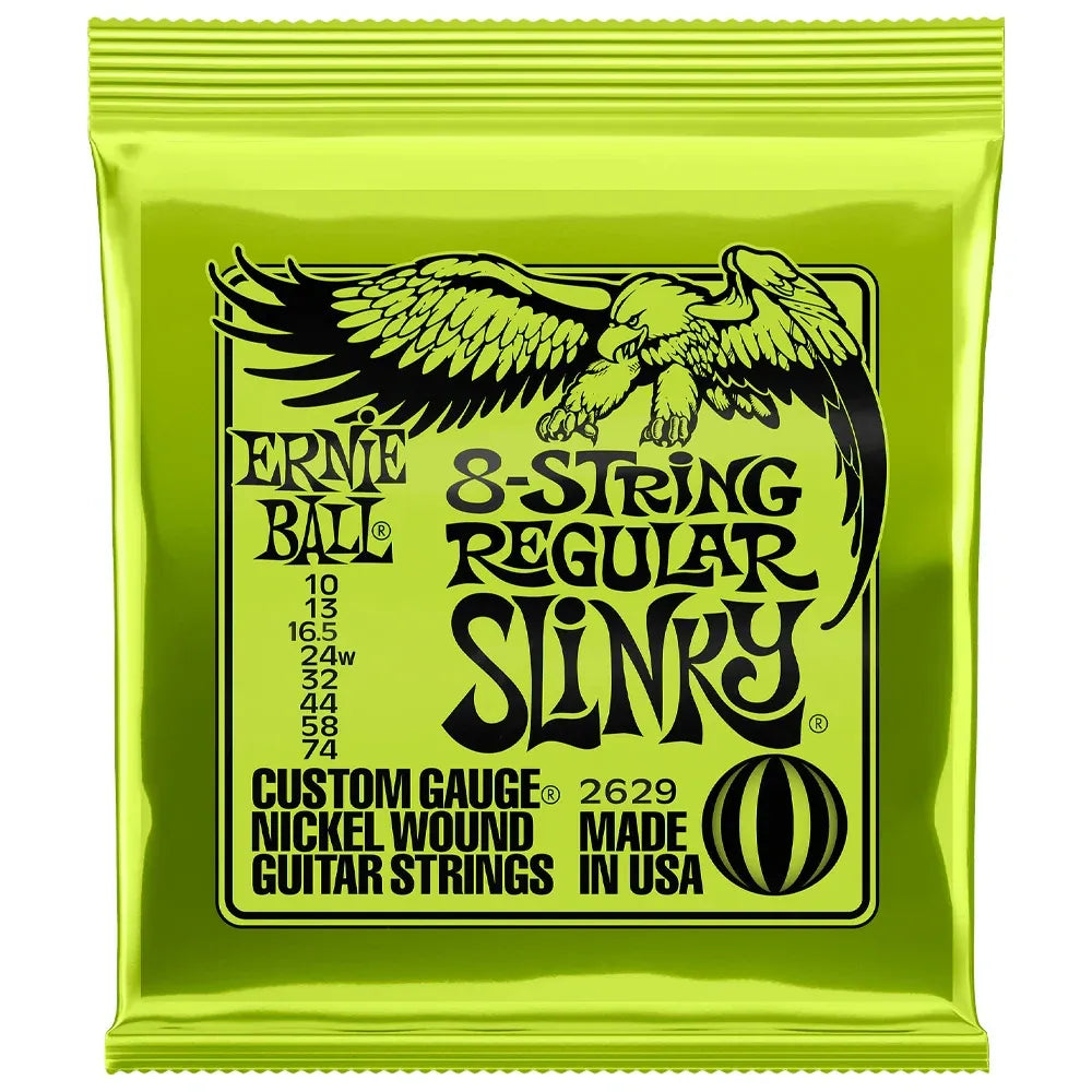 Encordadura para Guitarra Eléctrica Ernie Ball 2629 Cobalt Slinky 7 Cuerdas 10-62
