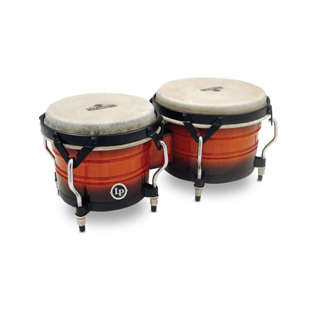 Bongos Latin Percussion Matador Custom M301-VSB | Bongó Profesional de Madera Vintage Sunburst 7 1/4" y 8 5/8"