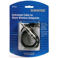 Cable para Instrumento Shure WA302 TA4F a Plug 1/4" para Sistemas Inalámbricos Bodypack