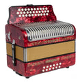 Acordeón Hohner Corona II Tono FA (F/Bb/Eb) Profesional de 3 Hileras y 31 Botones