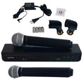 Sistema de Micrófonos Inalámbricos Shure BLX288/PG58 Dual – 2 Micrófonos Profesionales UHF para Voz en Vivo, Iglesias y Eventos