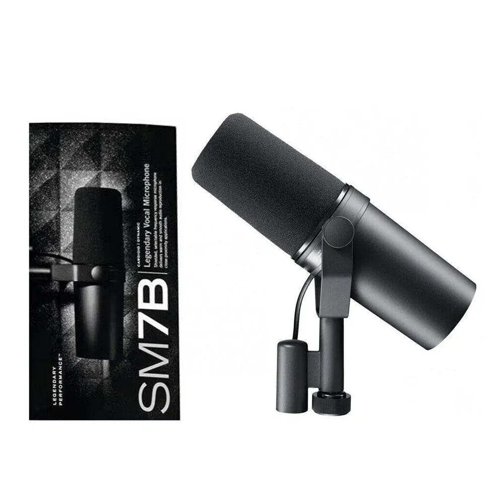 Micrófono Profesional Shure SM7B para Podcast, Streaming y Estudio | Dinámico Cardioide XLR de Alta Calidad