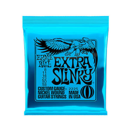 Cuerdas Guitarra Eléctrica 8-38 Ernie Ball 2225 2Juegos