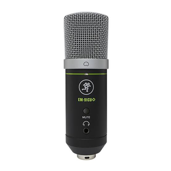 Micrófono Condensador USB Mackie EM-91CU+ Profesional de Estudio para Podcast, Streaming y Grabación Vocal