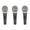 Pack de 3 Micrófonos Dinámicos Samson Q6CL3P Supercardioides para Voz e Instrumentos con Estuche