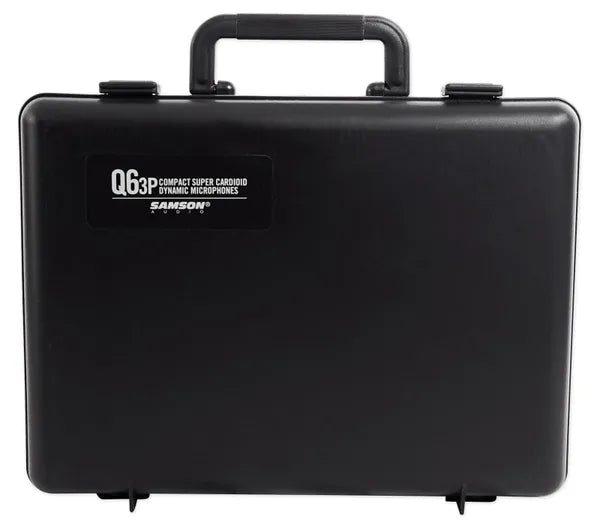 Pack de 3 Micrófonos Dinámicos Samson Q6CL3P Supercardioides para Voz e Instrumentos con Estuche
