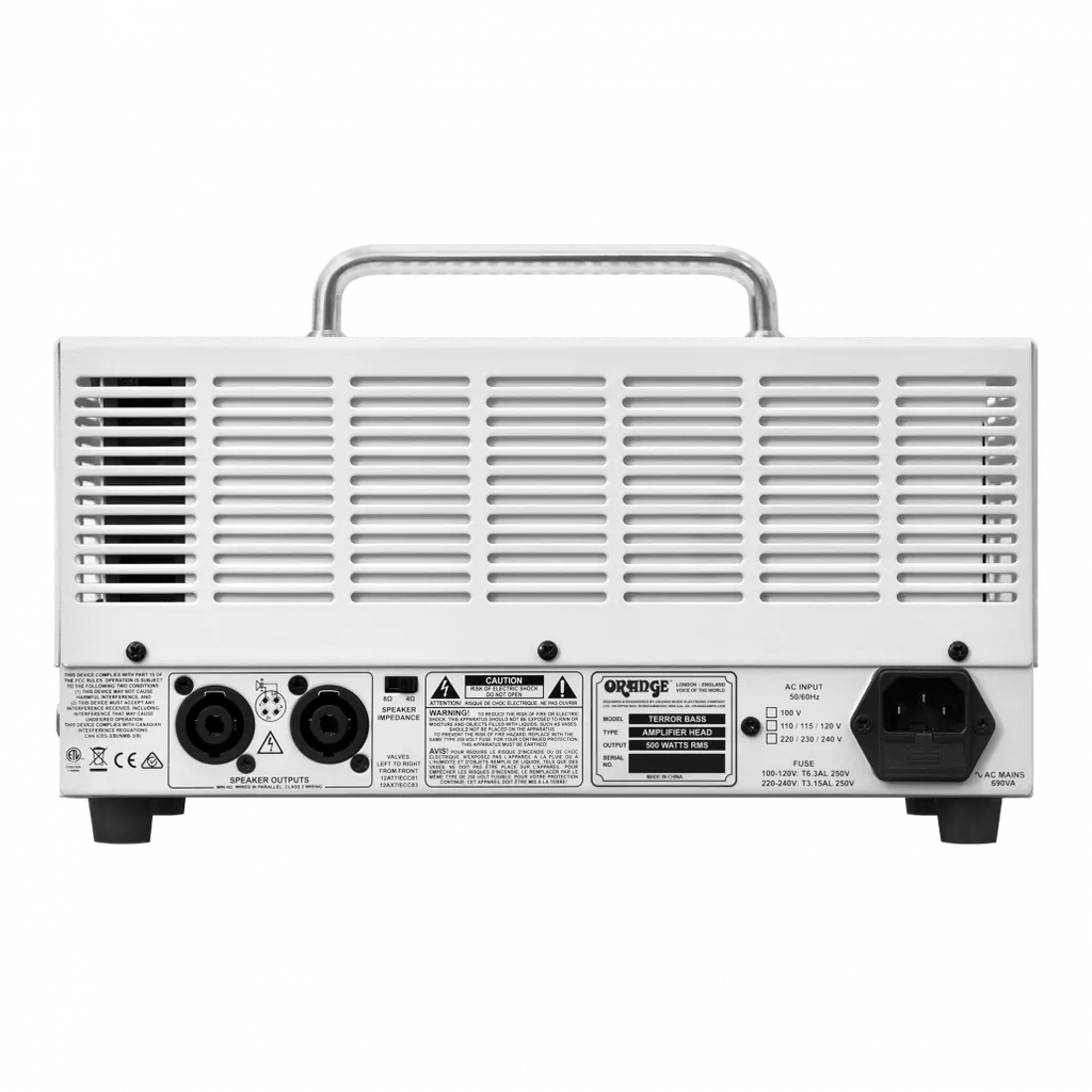 Amplificador para Bajo Eléctrico Orange Terror Bass 500W Cabezal Compacto Clase D con Sonido Profesional de Alto Rendimiento