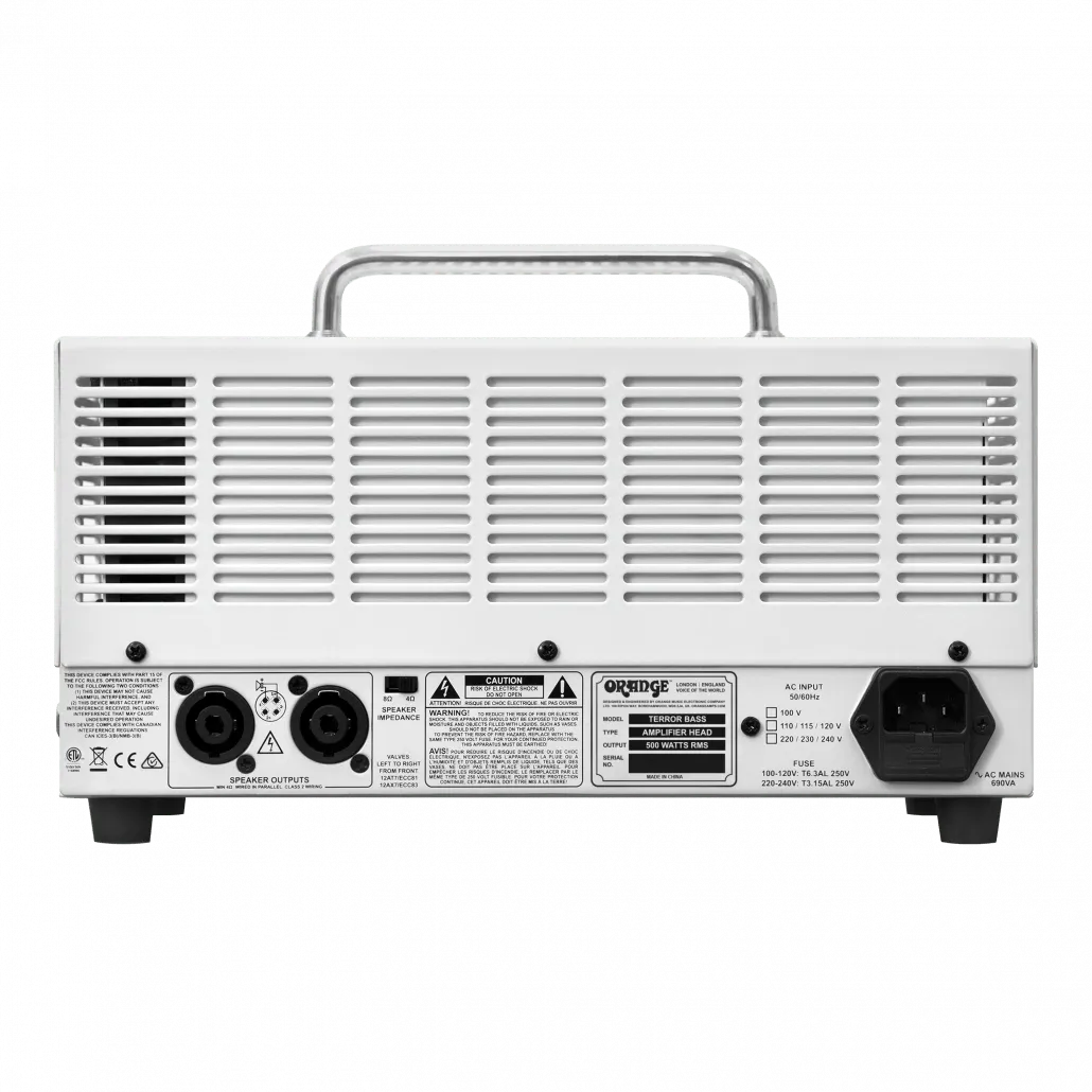 Amplificador para Bajo Eléctrico Orange Terror Bass 500W Cabezal Compacto Clase D con Sonido Profesional de Alto Rendimiento