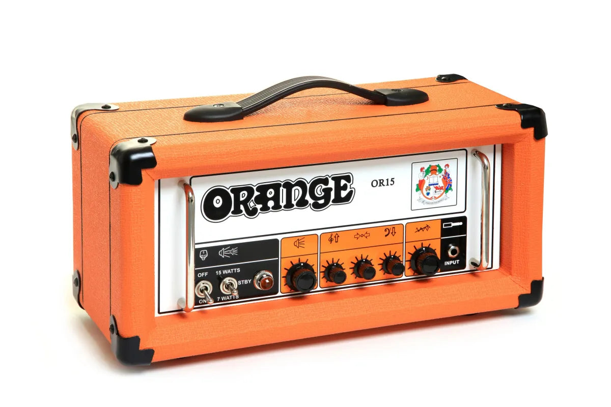 Amplificador para Guitarra Eléctrica Orange OR15 15W Cabezal a Válvulas Sonido Británico Profesional para Estudio y Escenario