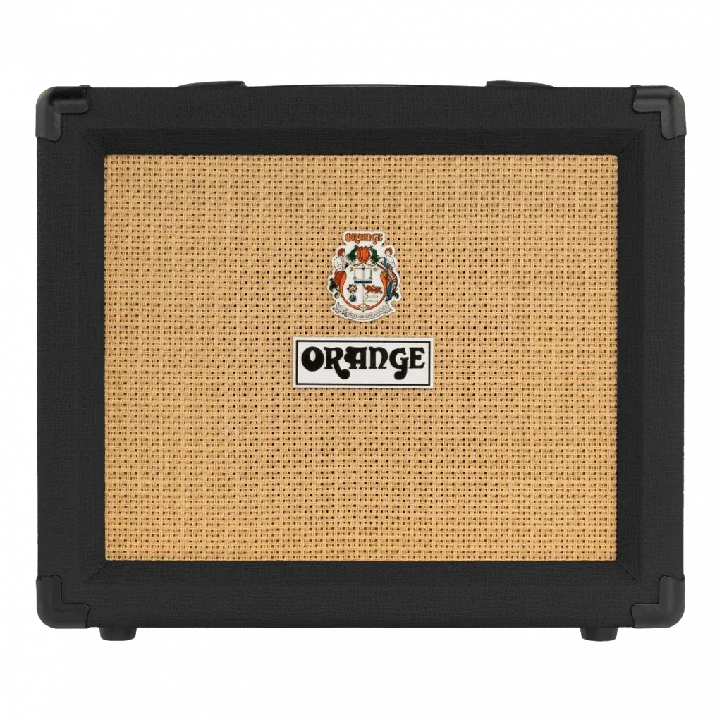 Amplificador para Guitarra Eléctrica Orange Crush 20 Black CRUSH20-BK 20W Combo con Overdrive, Ecualizador y Salida para Audífonos