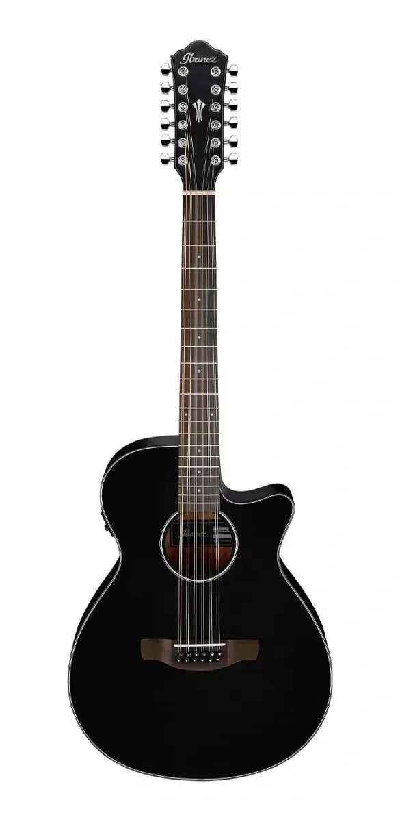 Guitarra Electroacústica de 12 cuerdas Ibañez AEG5012BK