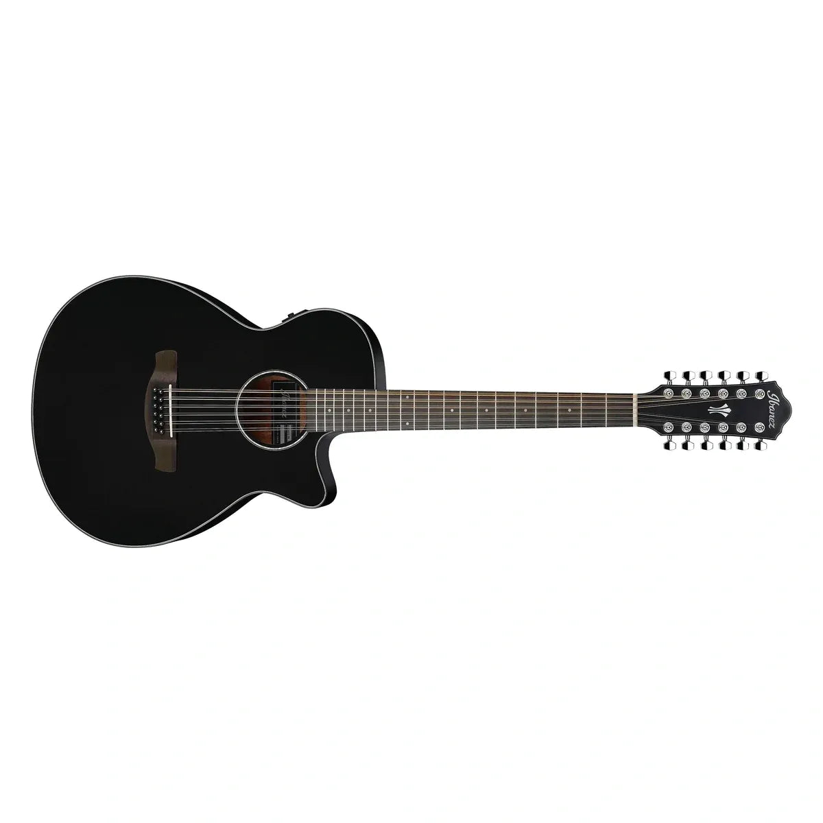 Guitarra Electroacústica de 12 cuerdas Ibañez AEG5012BK