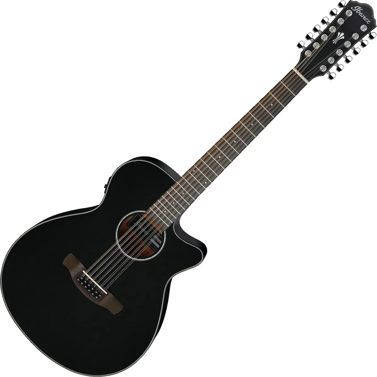 Guitarra Electroacústica de 12 cuerdas Ibañez AEG5012BK