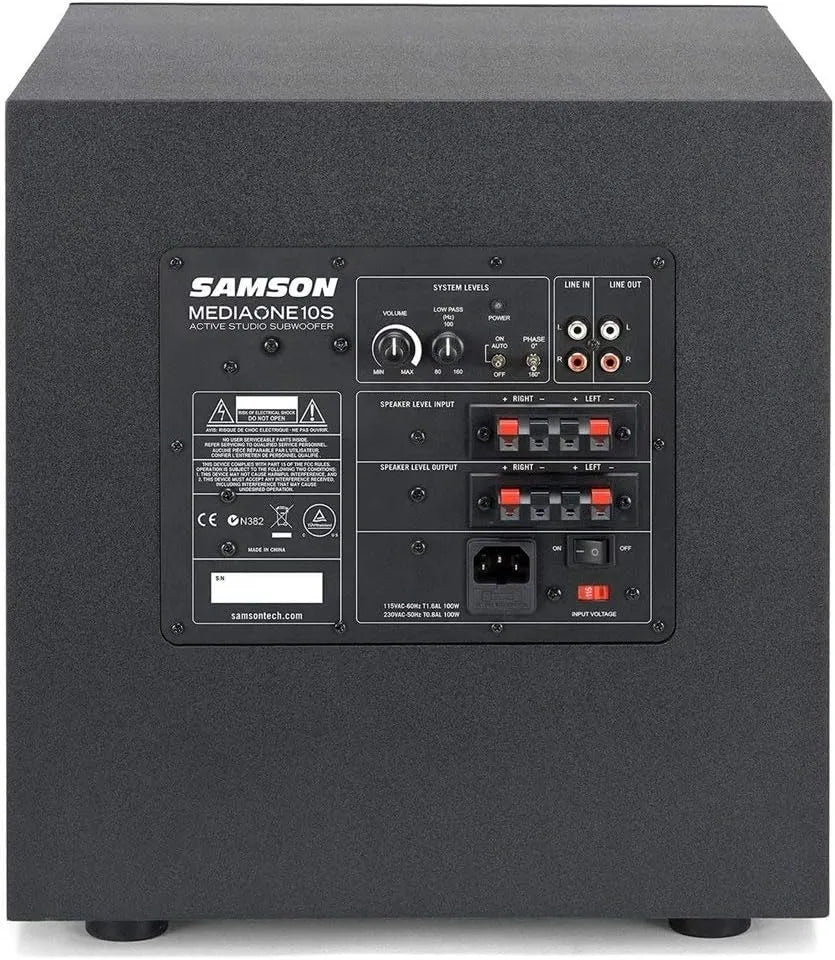 Subwoofer Activo de Estudio Samson MediaOne 10S SAM10S