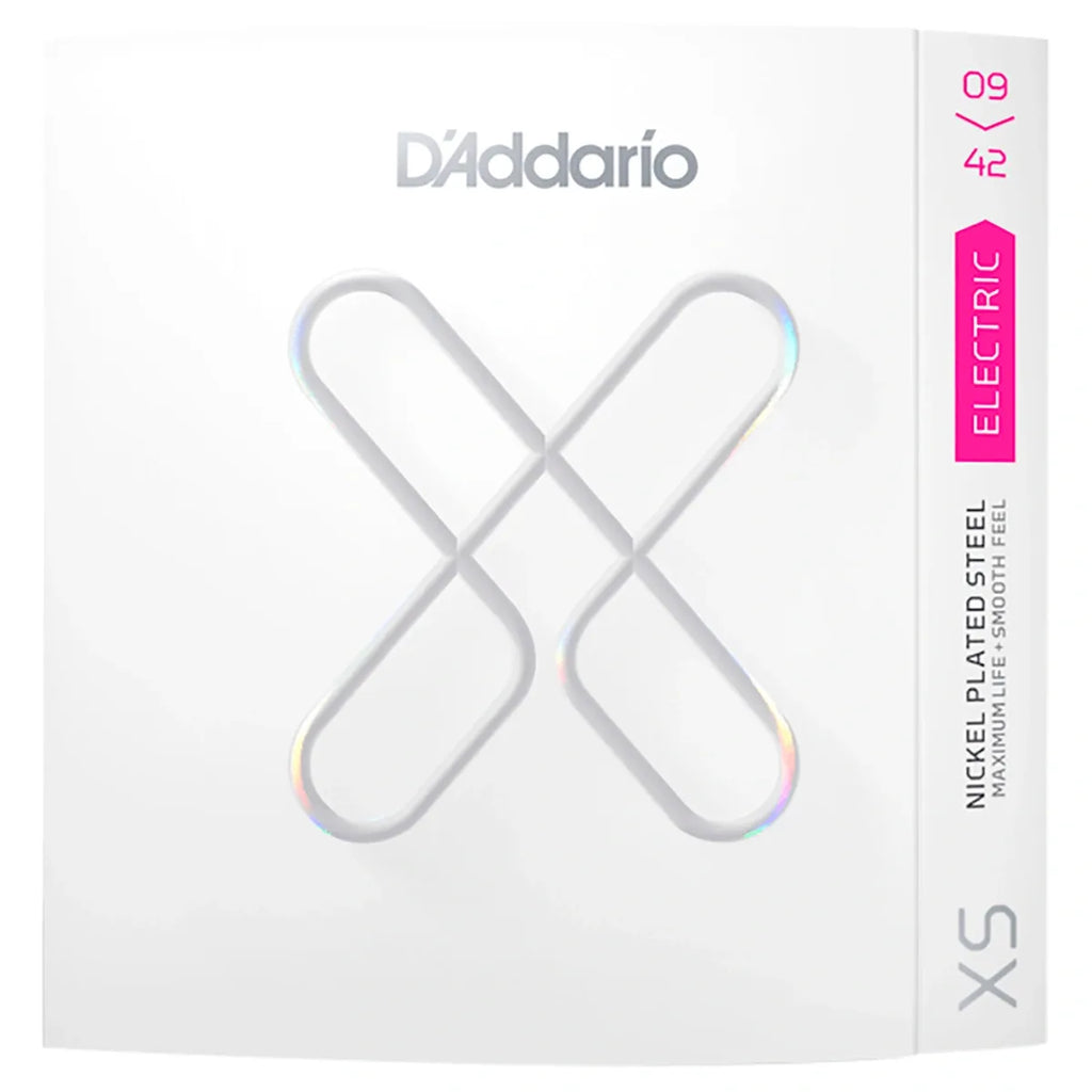 Encordadura D’Addario XSE0942 Guitarra Eléctrica XS Nickel Coated Super Light 09-42 Cuerdas Recubiertas