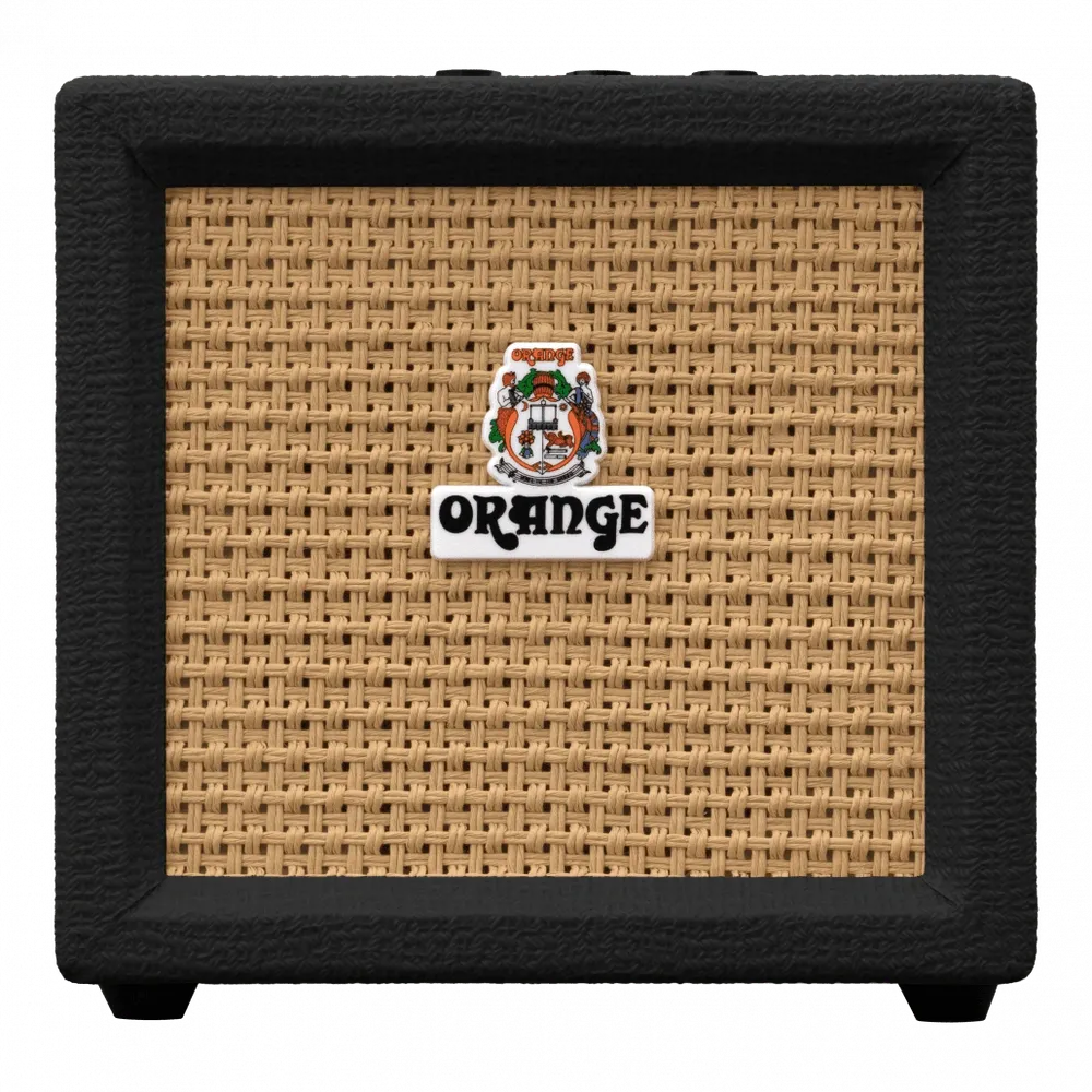 Mini Amplificador para Guitarra Eléctrica Orange Crush Mini 3W Portátil con Afinador Integrado, Overdrive, CabSim y Salida para Audífonos