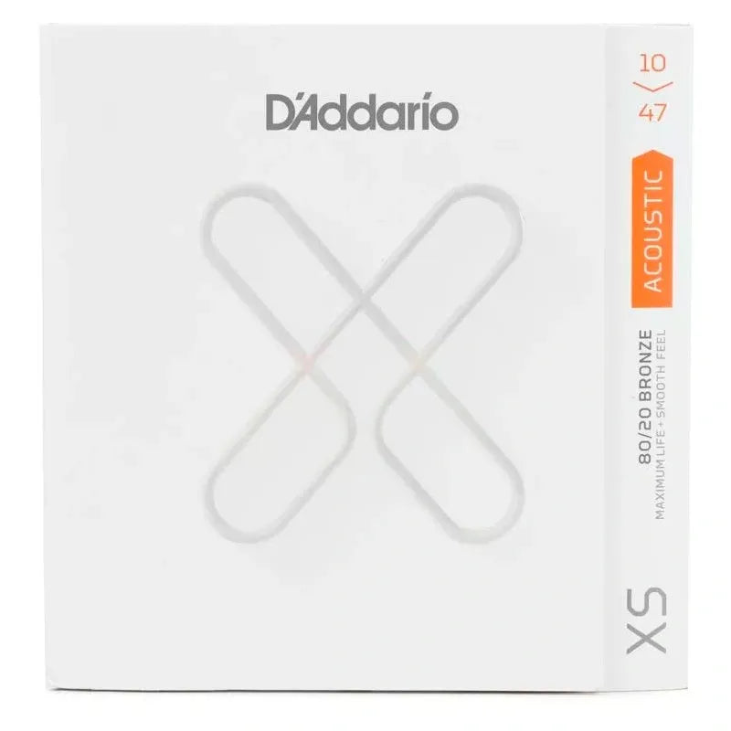 Encordadura D’Addario XSABR1047 Guitarra Acústica XS 80/20 Bronze Coated Extra Light 10-47 Cuerdas Recubiertas