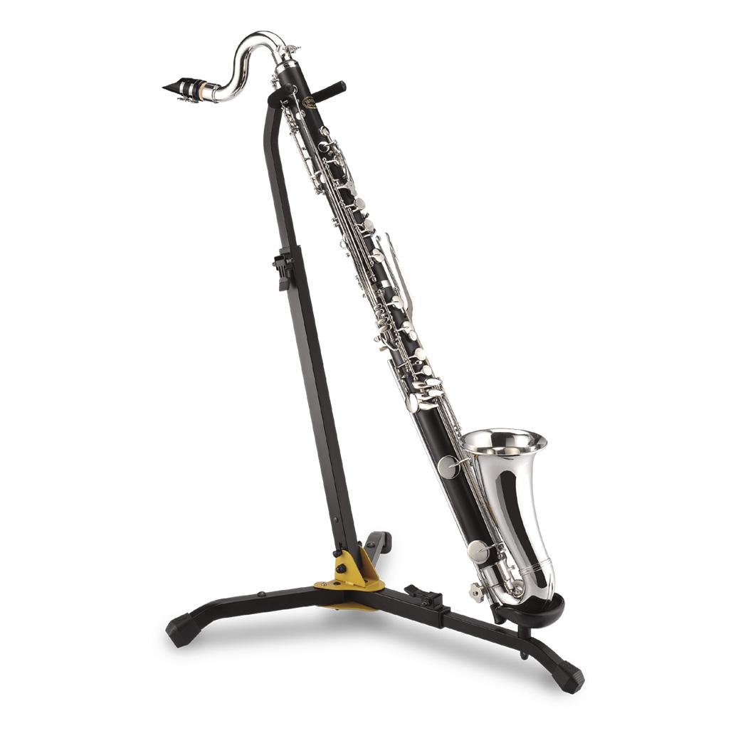 Pedestal Hercules DS561B para Clarinete Bajo y Fagot | Ajustable, Plegable y Ultra Estable