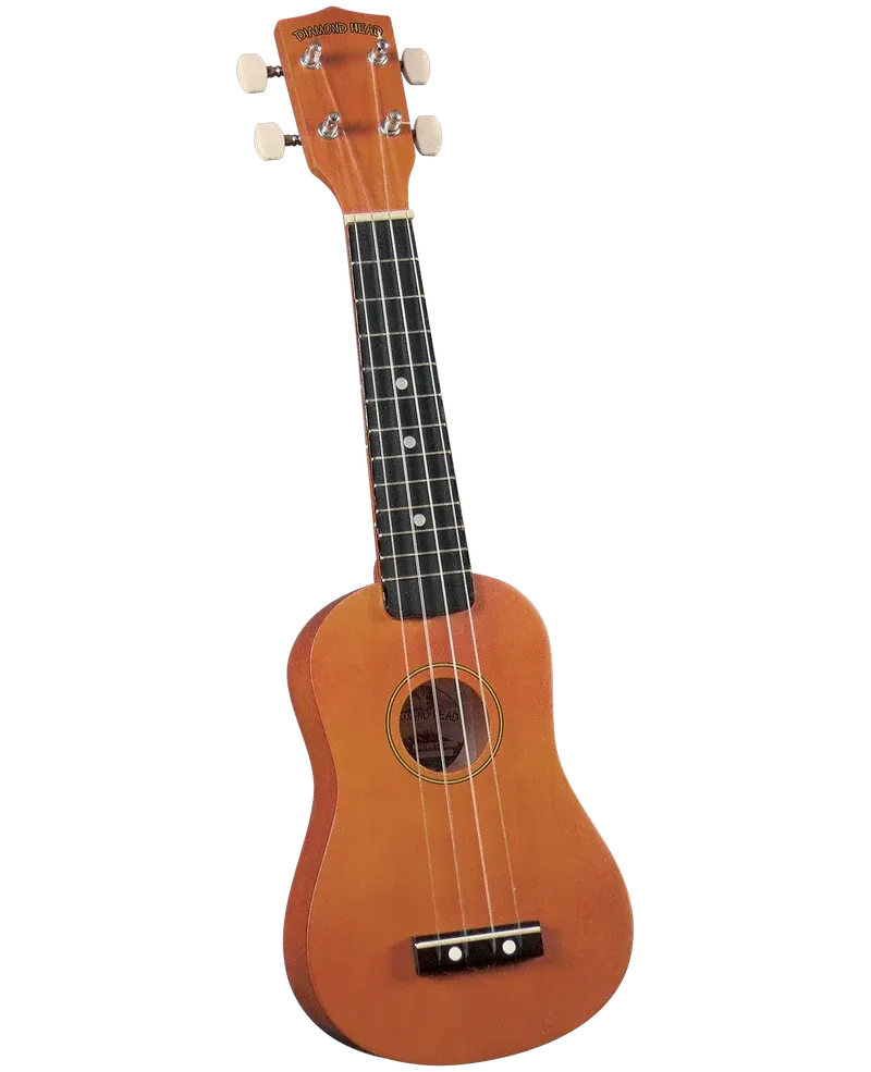 Ukulele Soprano Diamond Head DU101 BR Color Café con Funda | Ideal para Principiantes