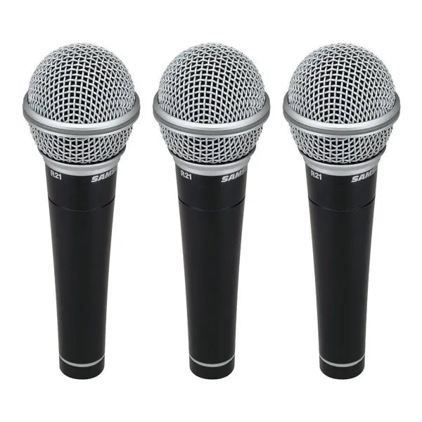 Micrófono Dinámico Samson R21 Cardioide XLR Profesional para Voz, Canto, Karaoke y Presentaciones