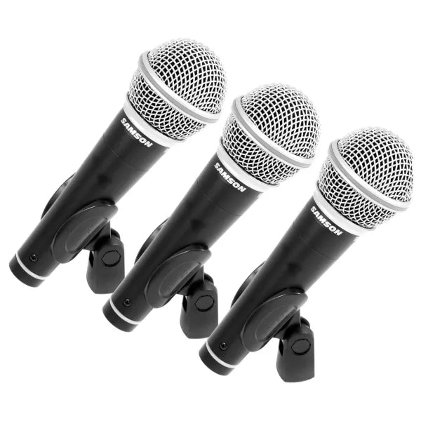 Micrófono Dinámico Samson R21 Cardioide XLR Profesional para Voz, Canto, Karaoke y Presentaciones